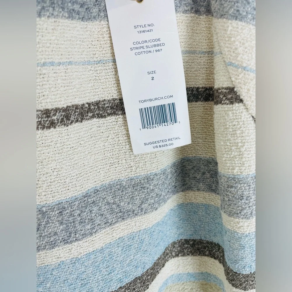 TORY‎ BURCH STRIPED SLEEVELESS DRESS
